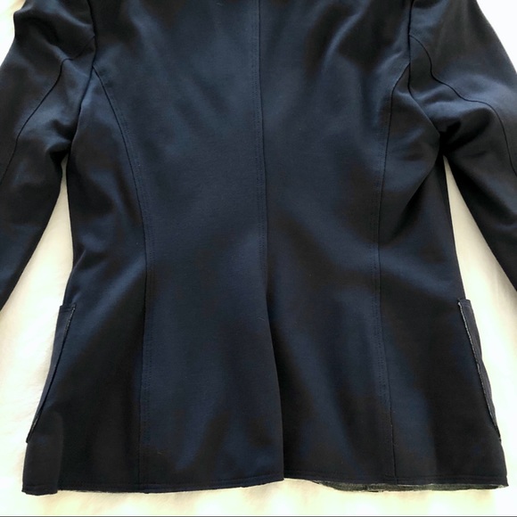 Tracy Reese Navy Grey Blazer Coatigan (S) - Picture 12 of 15